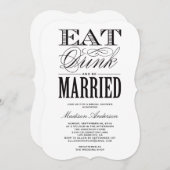 trouwen | Bridal Shower-uitnodiging Kaart (Voorkant / Achterkant)