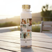 TROUWEN Bruid & Bruidegom Multi Foto Collage Moder Waterfles