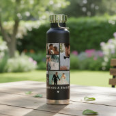 TROUWEN Bruid & Bruidegom Multi Foto Collage Moder Waterfles