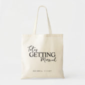 Trouwen Bruid Te Worden Cadeaus | Bruid Naam Tote Bag (Voorkant)