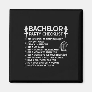 Trouwen Bruidegom Grappige Bachelor Checklijst Par Magneet