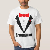 Trouwen, bruidegom t-shirt (Voorkant)