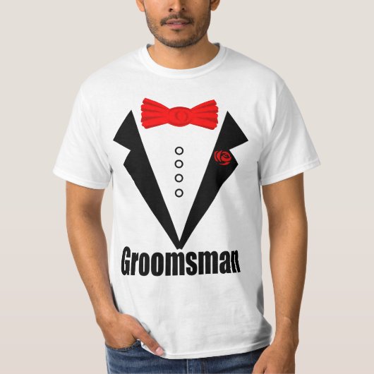 Trouwen, bruidegom t-shirt (Voorkant)