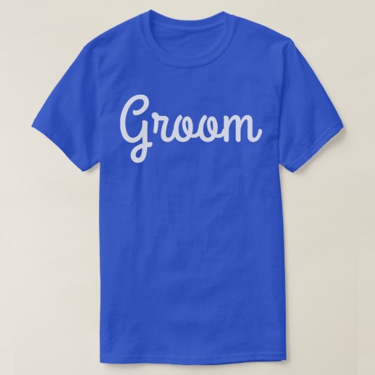 Trouwen BRUIDEGOM T-shirt (Design voorkant)