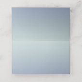 Trouwen Casual Theme Zacht Blauw En Wit Plaatskaartje (Binnenkant ongevouwen)