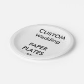 Trouwen Custom Paper Cake Borden 7" Papieren Bordje (Gekanteld)