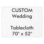 Trouwen Custom tafelkleed 70 "x 52" (Voorkant (Horizontaal))