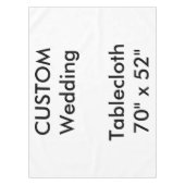 Trouwen Custom tafelkleed 70 "x 52" (Voorkant)
