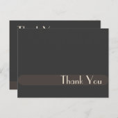 Trouwen Dank u briefkaarten, duidelijk Briefkaart (Voorkant / Achterkant)