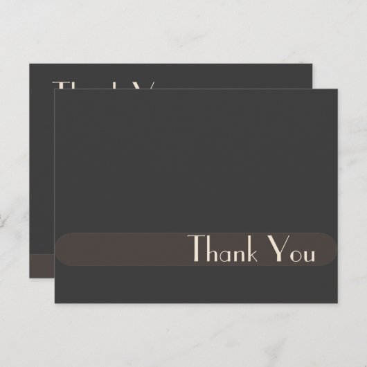 Trouwen Dank u briefkaarten, duidelijk Briefkaart (Voorkant / Achterkant)