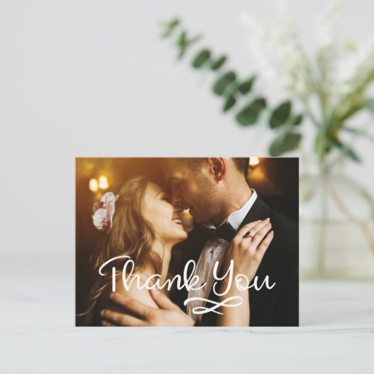 Trouwen Dank u Briefkaarten Fotokaarten Custom (Staand voorkant)