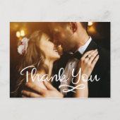 Trouwen Dank u Briefkaarten Fotokaarten Custom (Voorkant)