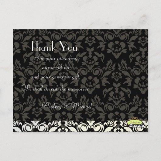 Trouwen Dank u briefkaarten plaats uw foto (Achterkant)