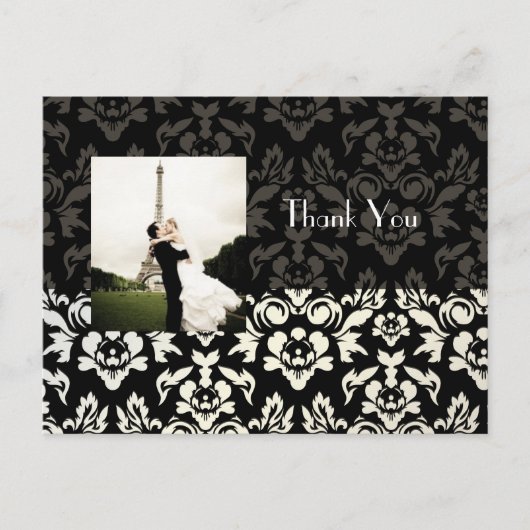 Trouwen Dank u briefkaarten plaats uw foto (Voorkant)