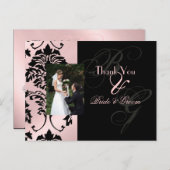 Trouwen Dank u briefkaarten plaats uw foto (Voorkant / Achterkant)