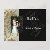 Trouwen Dank u briefkaarten plaats uw foto (Voorkant)