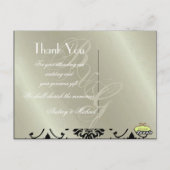 Trouwen Dank u briefkaarten plaats uw foto (Achterkant)