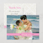 Trouwen Dank u briefkaarten plaats uw foto's (Voorkant / Achterkant)