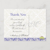 Trouwen Dank u briefkaarten plaats uw foto's (Achterkant)