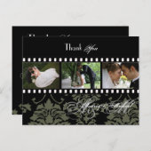 Trouwen Dank u briefkaarten plaats uw foto's (Voorkant / Achterkant)
