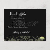 Trouwen Dank u briefkaarten plaats uw foto's (Achterkant)