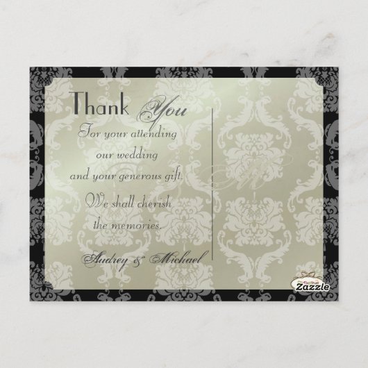 Trouwen Dank u briefkaarten plaats uw foto's (Achterkant)