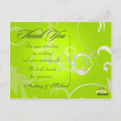 Trouwen Dank u briefkaarten plaats uw foto's (Achterkant)