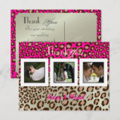 Trouwen Dank u briefkaarten plaats uw foto's (Voorkant / Achterkant)