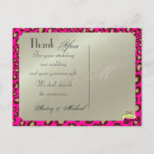 Trouwen Dank u briefkaarten plaats uw foto's (Achterkant)