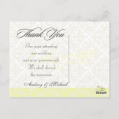 Trouwen Dank u briefkaarten plaats uw foto's (Achterkant)