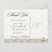 Trouwen Dank u briefkaarten plaats uw foto's (Achterkant)