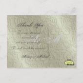 Trouwen Dank u briefkaarten plaats uw foto's (Achterkant)