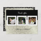 Trouwen Dank u briefkaarten plaats uw foto's (Voorkant / Achterkant)