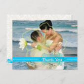 Trouwen Dank u briefkaarten plaats uw foto's (Voorkant / Achterkant)