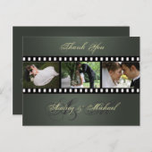 Trouwen Dank u briefkaarten plaats uw foto's (Voorkant / Achterkant)