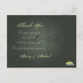 Trouwen Dank u briefkaarten plaats uw foto's (Achterkant)