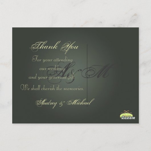 Trouwen Dank u briefkaarten plaats uw foto's (Achterkant)