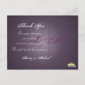 Trouwen Dank u briefkaarten plaats uw foto's (Achterkant)