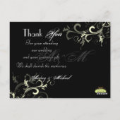 Trouwen Dank u briefkaarten plaats uw foto's (Achterkant)