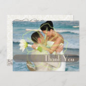 Trouwen Dank u briefkaarten plaats uw foto's (Voorkant / Achterkant)