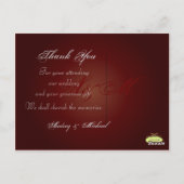 Trouwen Dank u briefkaarten plaats uw foto's (Achterkant)