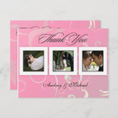 Trouwen Dank u briefkaarten plaats uw foto's (Voorkant / Achterkant)