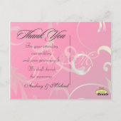 Trouwen Dank u briefkaarten plaats uw foto's (Achterkant)