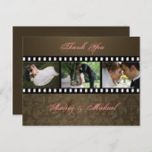 Trouwen Dank u briefkaarten plaats uw foto's (Voorkant / Achterkant)