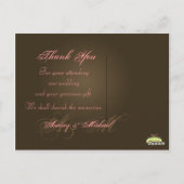 Trouwen Dank u briefkaarten plaats uw foto's (Achterkant)