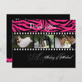 Trouwen Dank u briefkaarten plaats uw foto's (Voorkant / Achterkant)