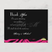 Trouwen Dank u briefkaarten plaats uw foto's (Achterkant)