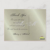 Trouwen Dank u briefkaarten plaats uw foto's (Achterkant)