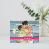 Trouwen Dank u briefkaarten plaats uw foto's (Staand voorkant)