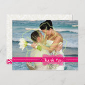 Trouwen Dank u briefkaarten plaats uw foto's (Voorkant / Achterkant)